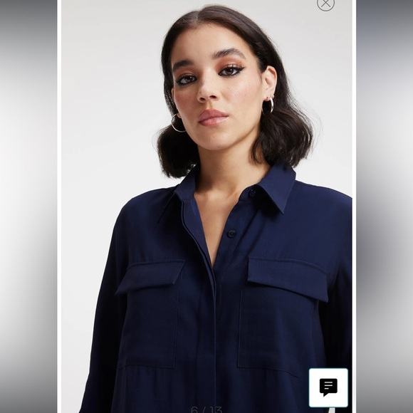 The good American oversized size 3 navy shacklett - Picture 12 of 15